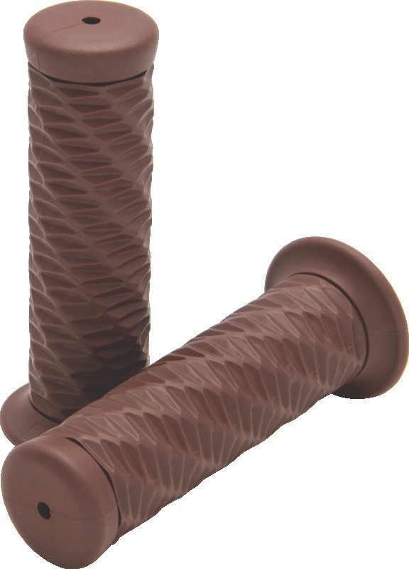 Bikers Choice 1 Inch Brown Spiral Grip 485804