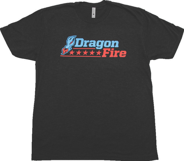 DragonFire Racing Dfr Logo Tee Blue/Red Sm 523105