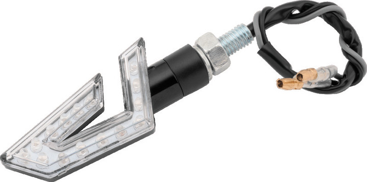 BikeMaster LED Director Turn Signals Pair - Black/Amber 266286