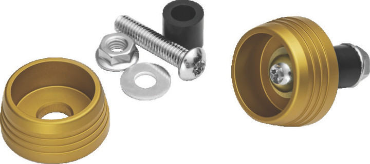 Kuryakyn Lodestar Axle Sliders Gold 3801