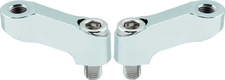 BikeMaster Yamaha Mirror Extension 10mm Pair - Chrome 152464