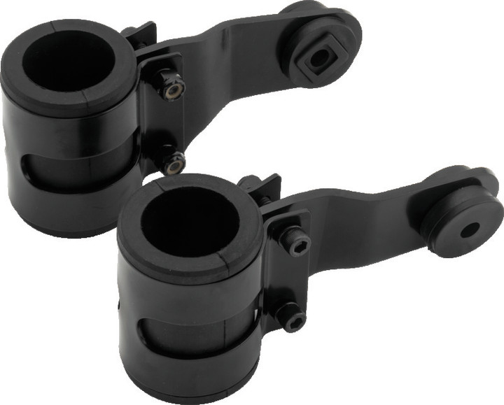 BikeMaster 35mm Headlight Brackets - Black 152415