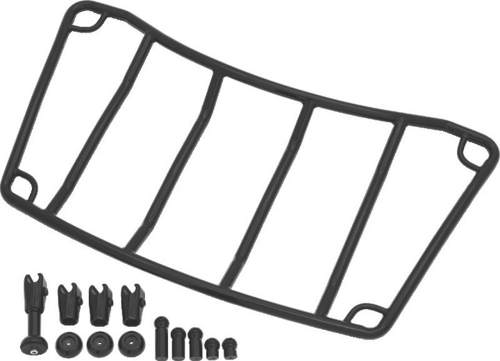 Kuryakyn Trunk Luggage Rack Adjustable Gloss Black 7149