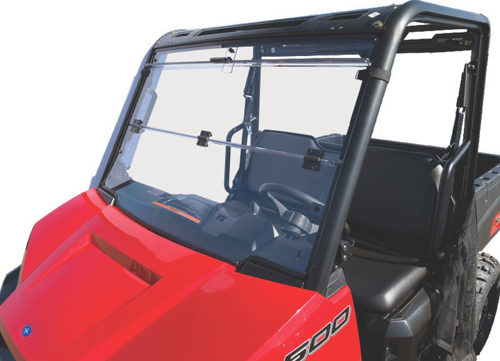 QuadBoss 17-21 Polaris Ranger 500 Windbreak Folding Windshield 375783