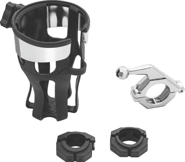 Kuryakyn Reflex Drink Holder With Bar Mount Universal Chrome 6482