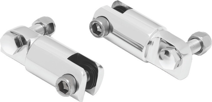 Kuryakyn 2-1/4in Stirrup Heel Rest Extenders Chrome 8041