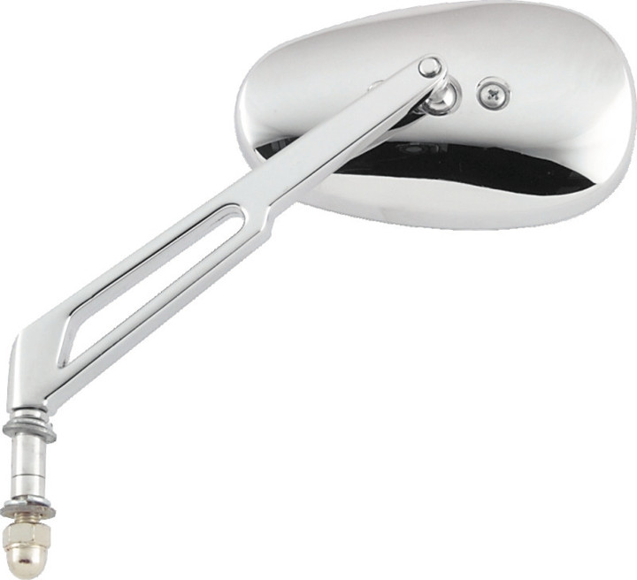 BikeMaster Harley Highrise Mirror 6-1/16in Stem - Each - Chrome 601141