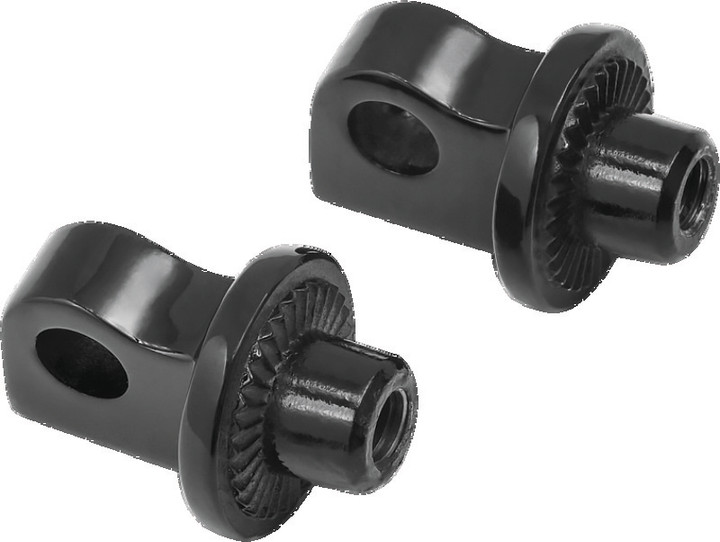Kuryakyn Splined Peg Adapter Harley-Davidson Male Mount Black 8888