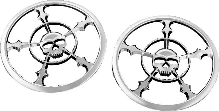 Kuryakyn Zombie Speaker Grill 14-Up Touring Chrome 7373