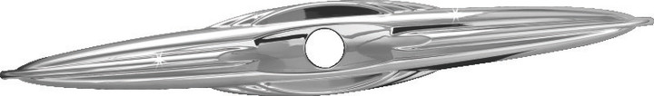 Kuryakyn Trunk Latch/Keyhole Accent For Trikes Chrome 7215