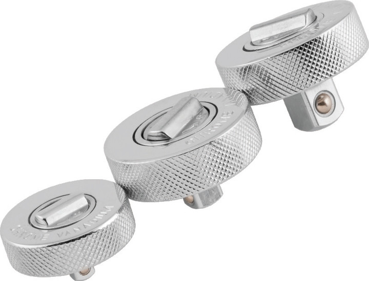 BikeMaster 3-pc Palm Rachet Set - 1/4in Drive / 3/8in Drive / 1/2in Drives 152220
