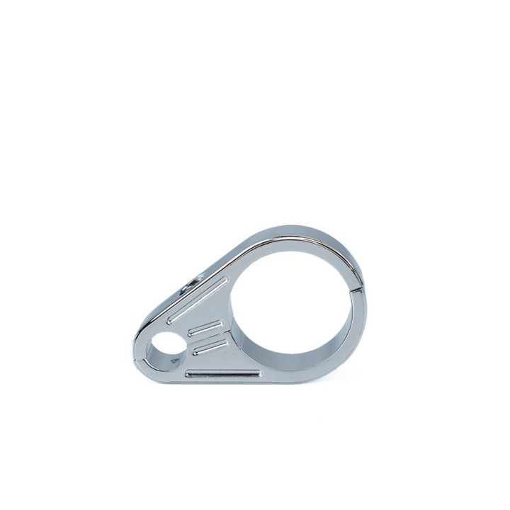 Bikers Choice 1 1/4 Inch Slotted Chrome Clutch Cable Clamp 489795