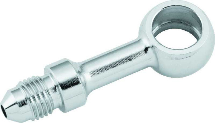 Twin Power Stainless Brake Fitting 7/16 Inch X AN3 Straight Banjo Adaptor 35960