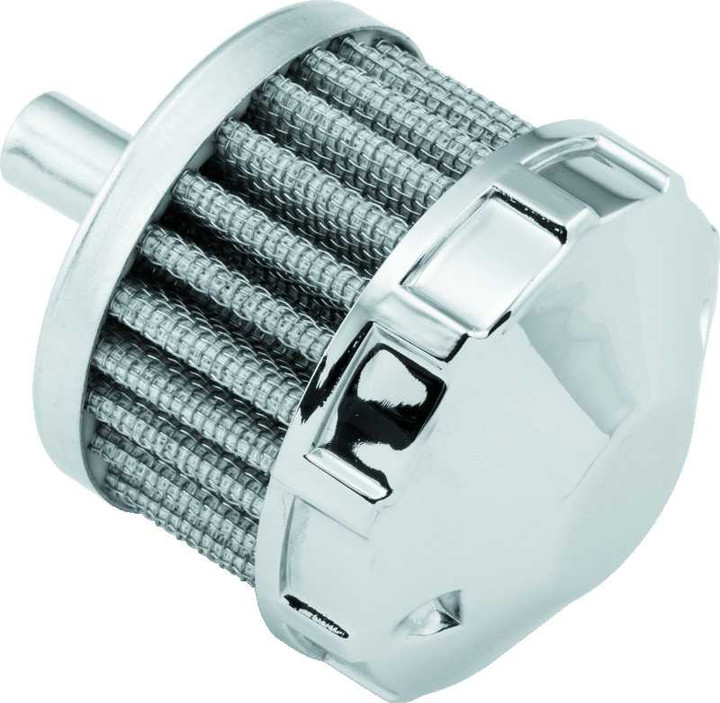 Bikers Choice Chrome Replacement Breather Filter 3/8 Hose Custom 491259