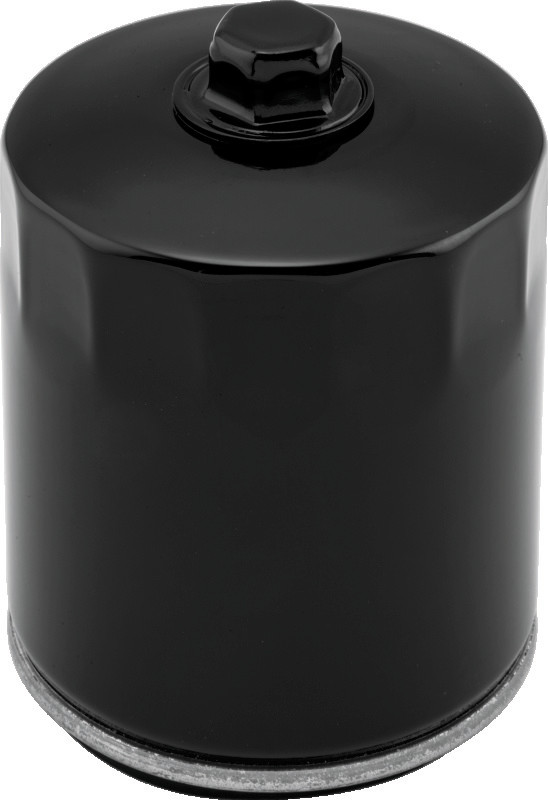 Twin Power Twin Cam and M8 Black Oil Filter With Nut Replaces H-D 63798-99 with Backflow Valve 603615