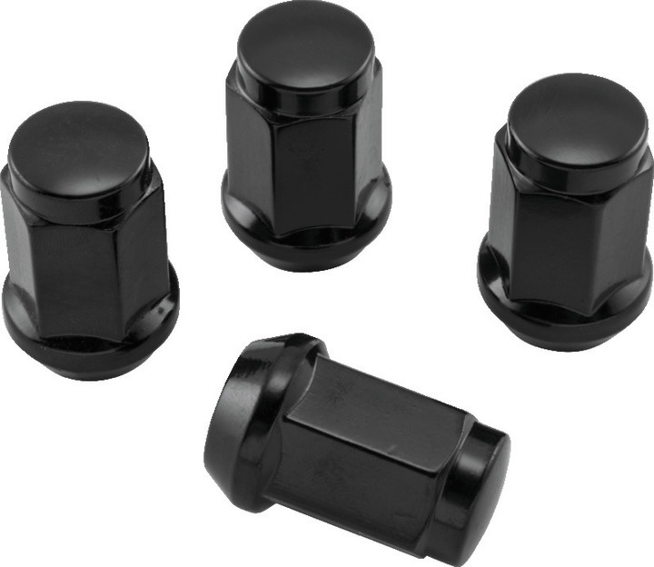 QuadBoss Lug Nuts 12x1.5 - 17mm-Od - Black - Box of 4 608932