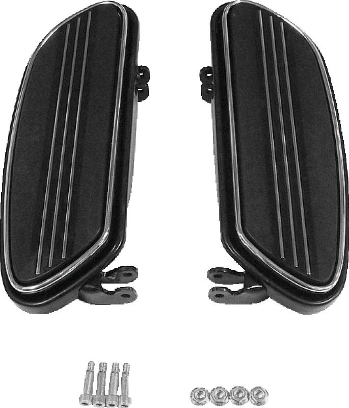 Bikers Choice 86-Up FLH FLT Black Extended Floorboard Kit 491325