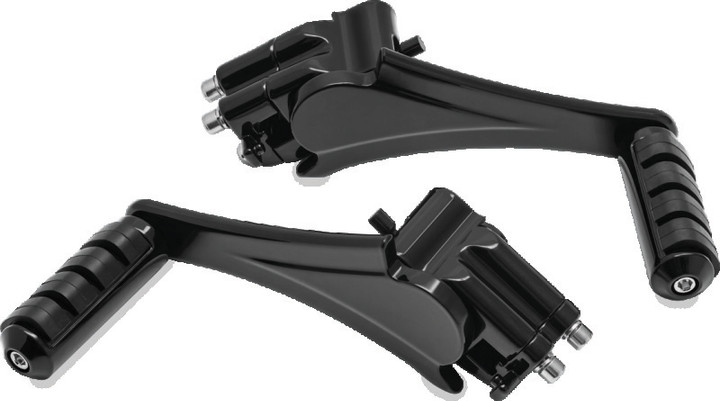Kuryakyn Adjustable Passenger Pegs With ISO Small Pegs 10 and Up Black 7059
