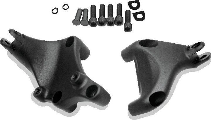 Bikers Choice 14-Up XL Black Passenger Footpeg Mount 490834