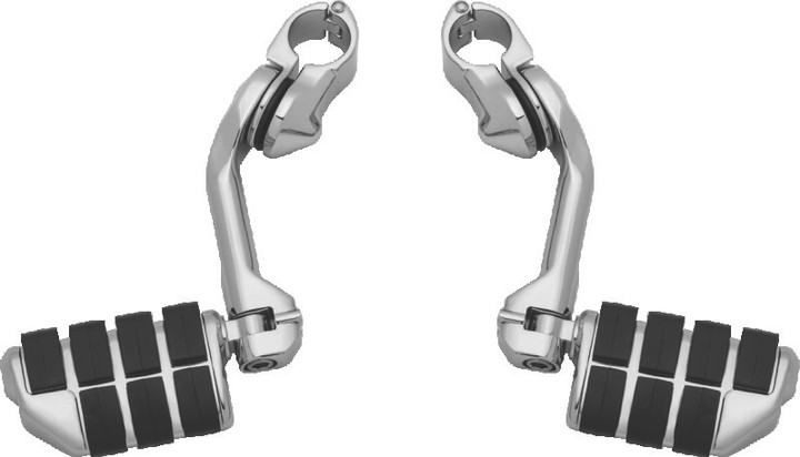 Kuryakyn Tour-Tech Cruise 6in Mount Arm With Dually ISO Pegs 1-1/4in Clamp Chrome 4529