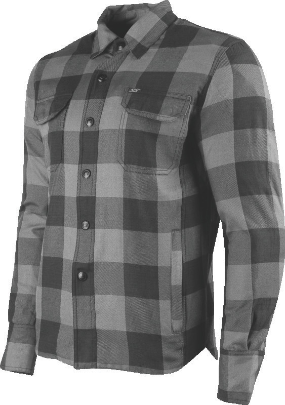 Speed and Strength True Grit 2.0 Armored Moto Shirt Grey - Small 889731