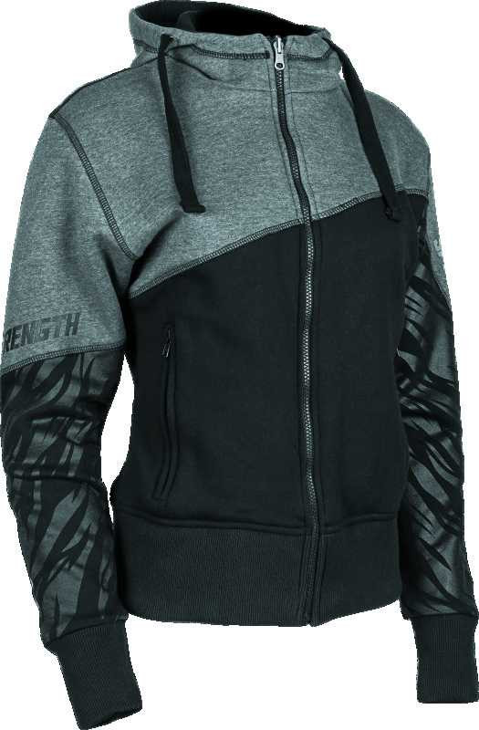 Speed and Strength Cat Outa Hell Hoody Grey/Black Womens - Medium 884442
