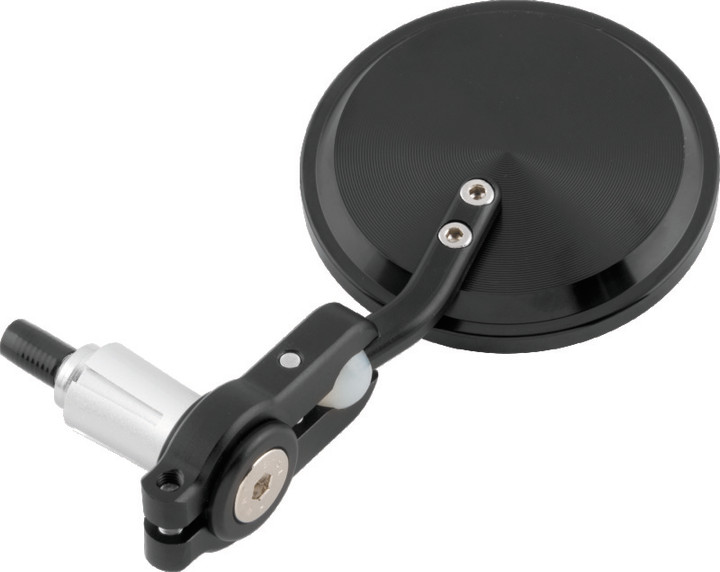 BikeMaster Folding Barend Mirrors 7/8in Handlebars - Pair - Black 600381
