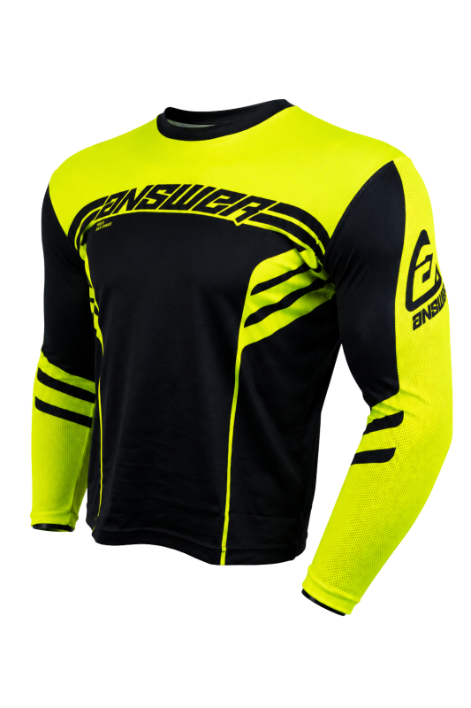 Answer 25 Arkon Nitrus Jersey Black/Hyper Acid Youth - Large 442641