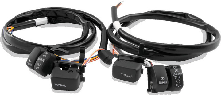Twin Power 96-06 Big Twin and XL Black Handlebar Switch Kit 482653