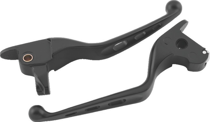 Bikers Choice 14-16 FLH FLT(Exc. FLHR) Tri-Hole Lever Set Black 491155