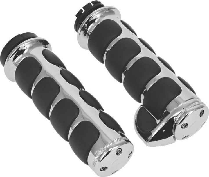 Kuryakyn ISO Grips With Throttle Boss Dual Cable Chrome 6212