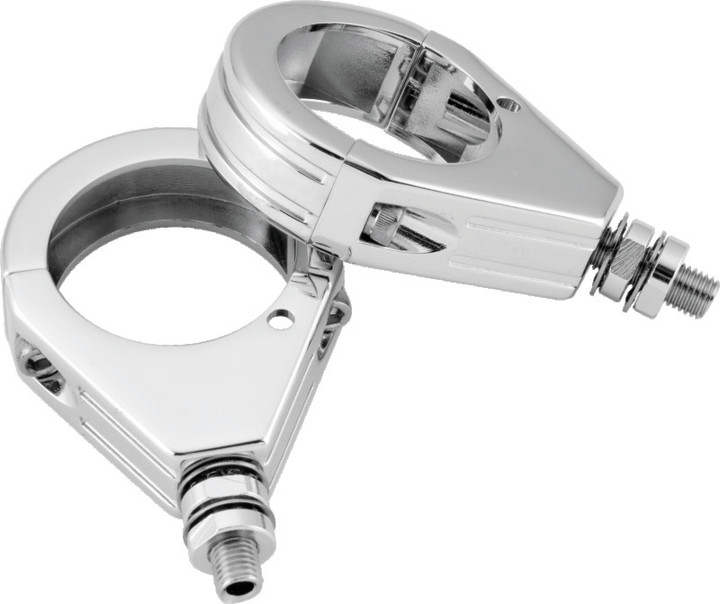 Bikers Choice Chrome Grooved 39MM Clamp With 5/16-18 Stud Universal Custom Pr 482427