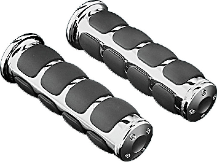 Kuryakyn ISO Universal Grips 1inch Bars Chrome 6240