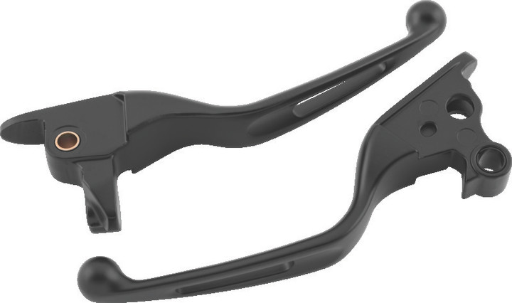 Bikers Choice 08-13 FLH FLT / 08-16 FLHR Vortex Lever Set Black 490981