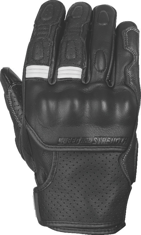 Speed and Strength Twist of Fate Leather Gloves Black/White - Large 892327