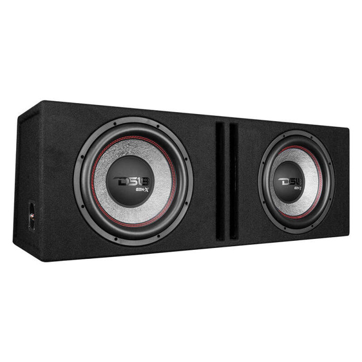 DS18 Dual 12in Loaded 900 Watts RMS 2x GEN-X124D Ported Enclosure Speakers Included GEN-X212LD