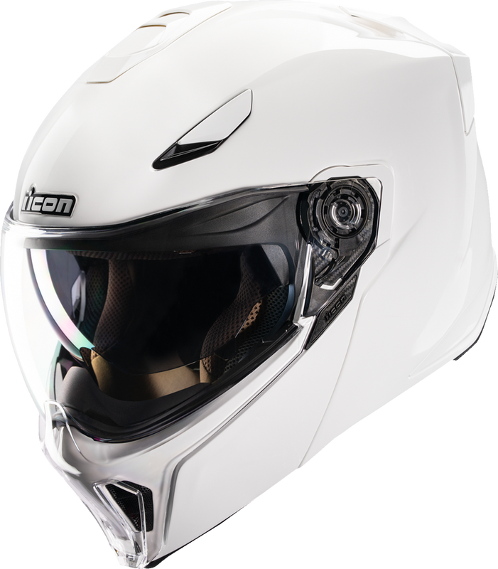 Icon Threshold Modular Helmet - Solid - Gloss White - Medium 0100-2820