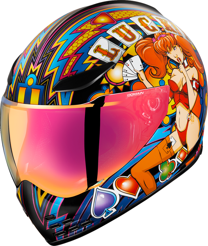 Icon Domain Helmet - Lucky Lid 4 - Red - Xl 0101-14955