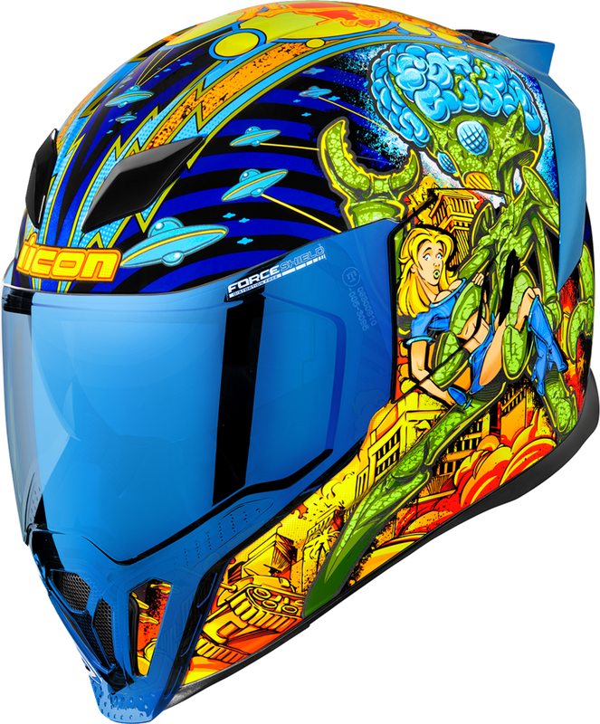 Icon Airflite Helmet - Bugoid Blitz - Blue - Large 0101-15549