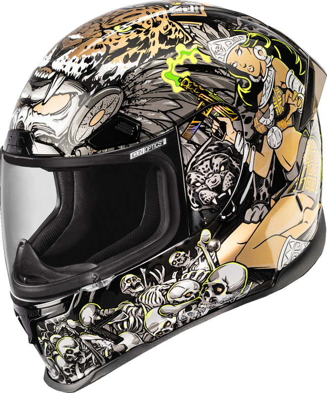 Icon Airframe Pro Helmet - Aztec Nine - Gold - Large 0101-19169