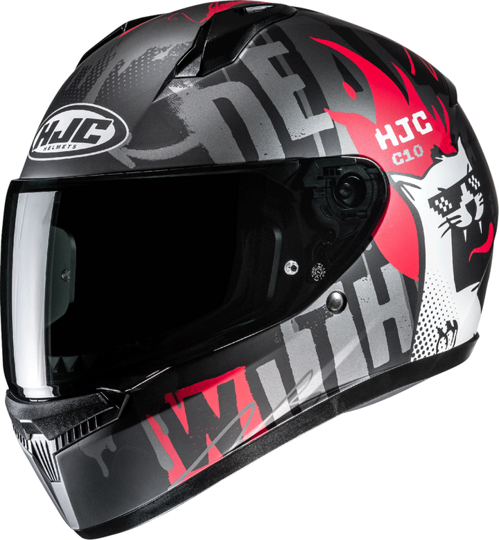 Hjc C10 Helmet - Fop - Mc1Sf - Medium FP54NUS5CS1V