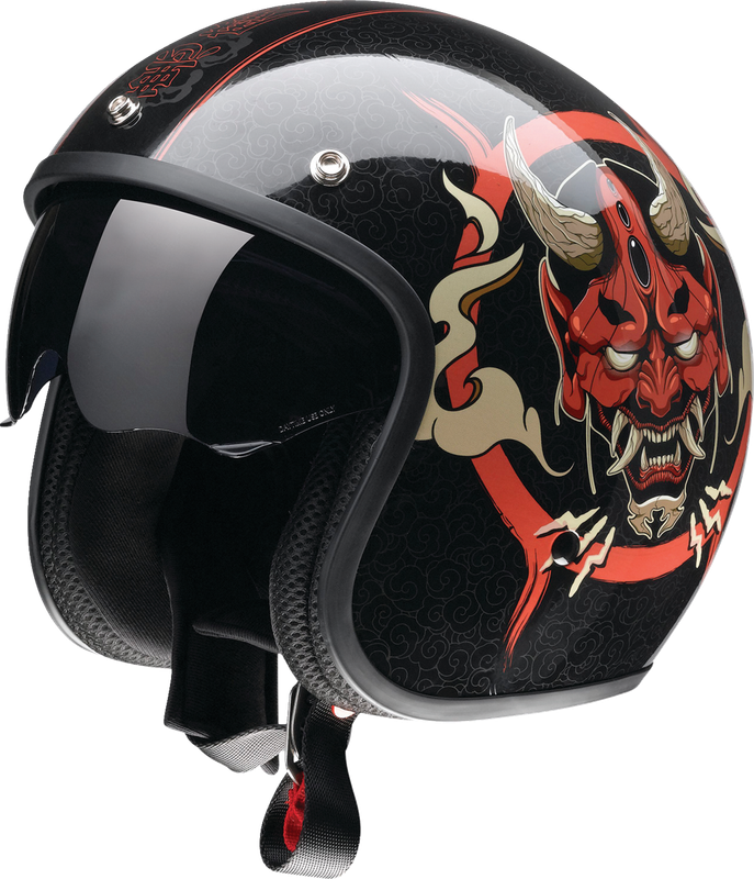 Z1R Saturn Helmet - Devilish - Gloss Black/Red - Large 0104-2879