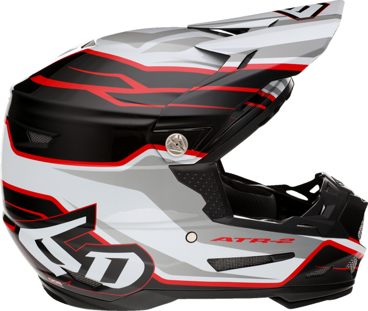 6D Helmets Atr-2 Helmet - Phase - White/Red - Small 341838