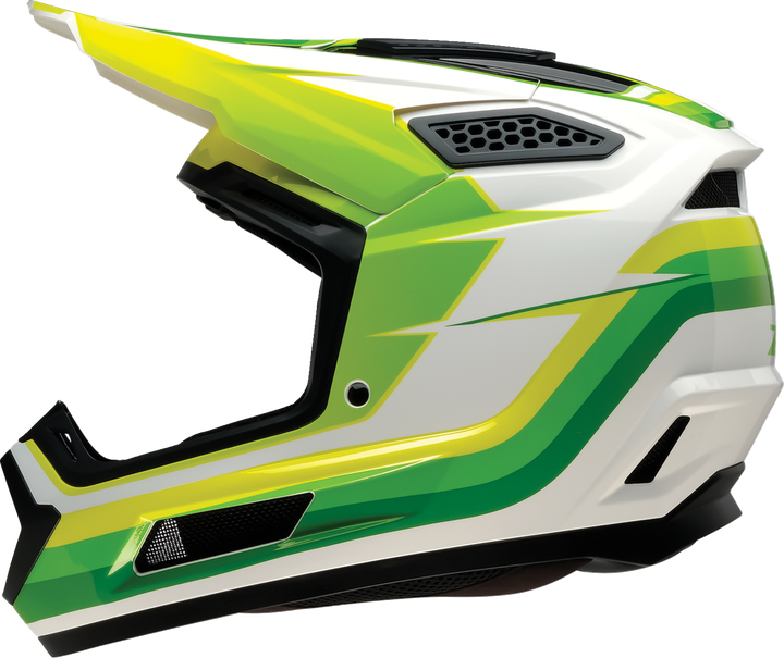 Z1R Dirt Maxx Helmet - Vortex - White/Green - Small 0110-9730