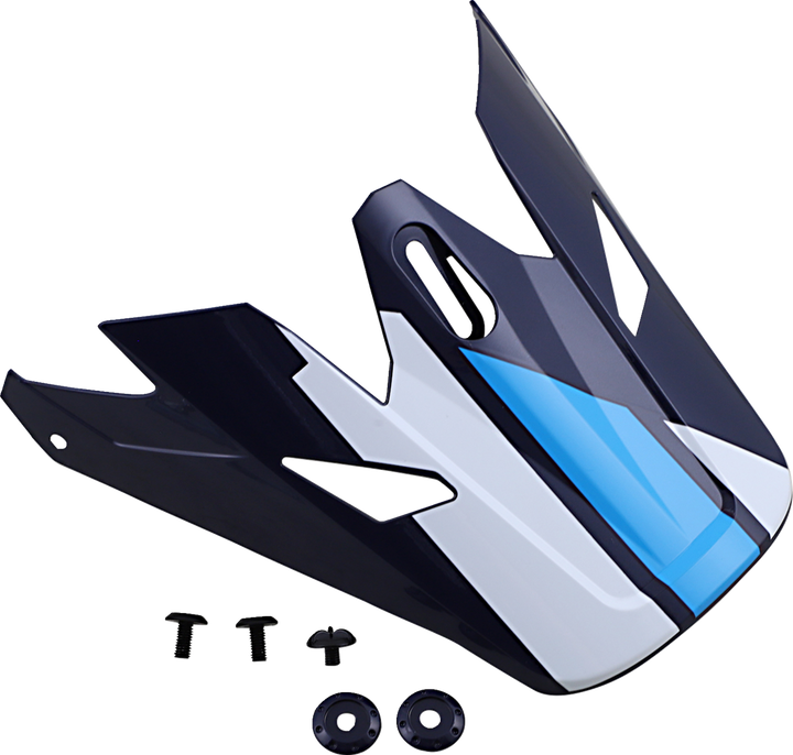 Z1R Rise Visor - Evac - Gloss Blue/White 0132-1394