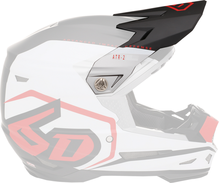 6D Helmets Atr-2 Visor - Delta - Red 72-6121