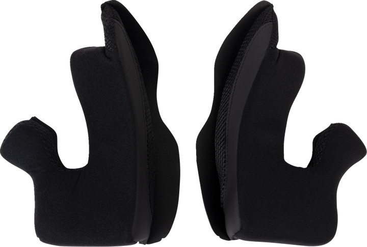 Moose Offroad Air Intake Cheek Pads - Black - Large 0134-3198
