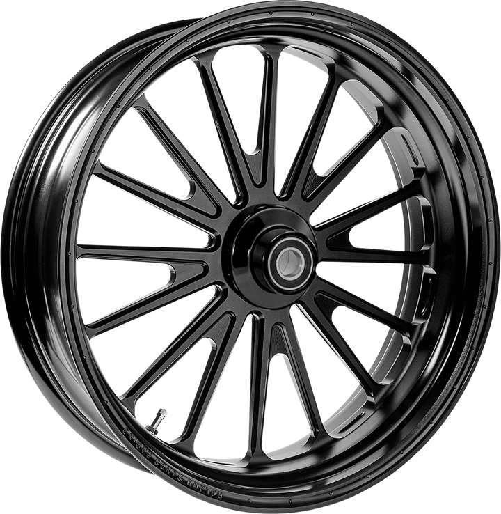 Rsd Wheel - Traction - Front - Dual Disc/With Abs - 21X3.5 - Black Ops - '08+ Flh 1204-7106R-TRSAJ-SMB