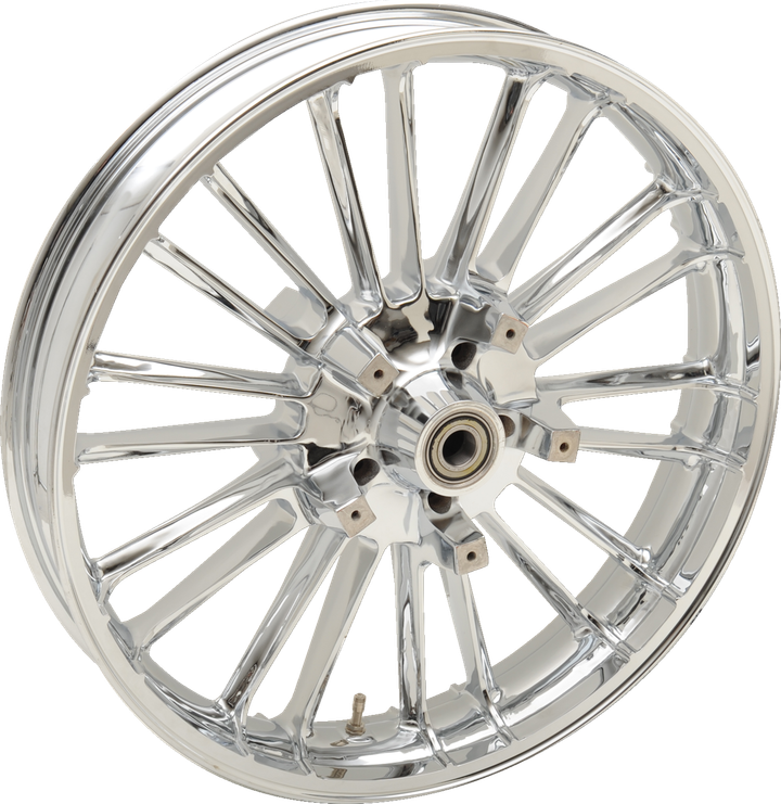 Coastal Moto Wheel - Atlantic 3D - Front - Dual Disc/With Abs - Chrome - 21X3.5 3D-ATL213CHABST
