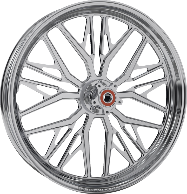 Performance Machine (Pm) Wheel - Nivis - Front - Dual Disc/Without Abs - Chrome - 21X3.5 1202-7106R-NVSAJAP-C